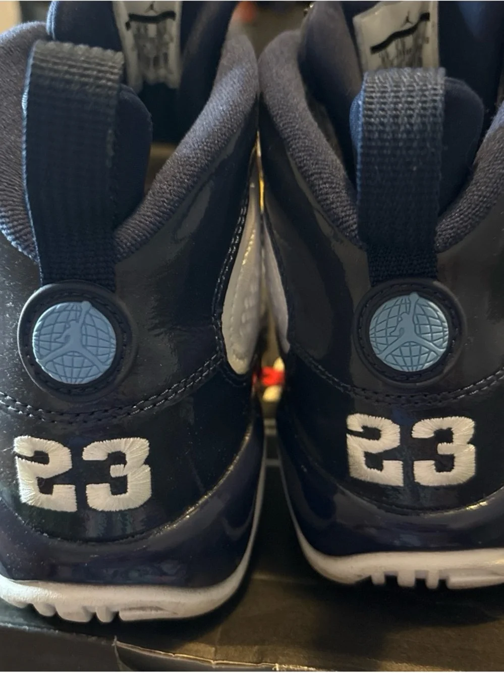 Jordan Kids Basketball Sneakers - Navy & White